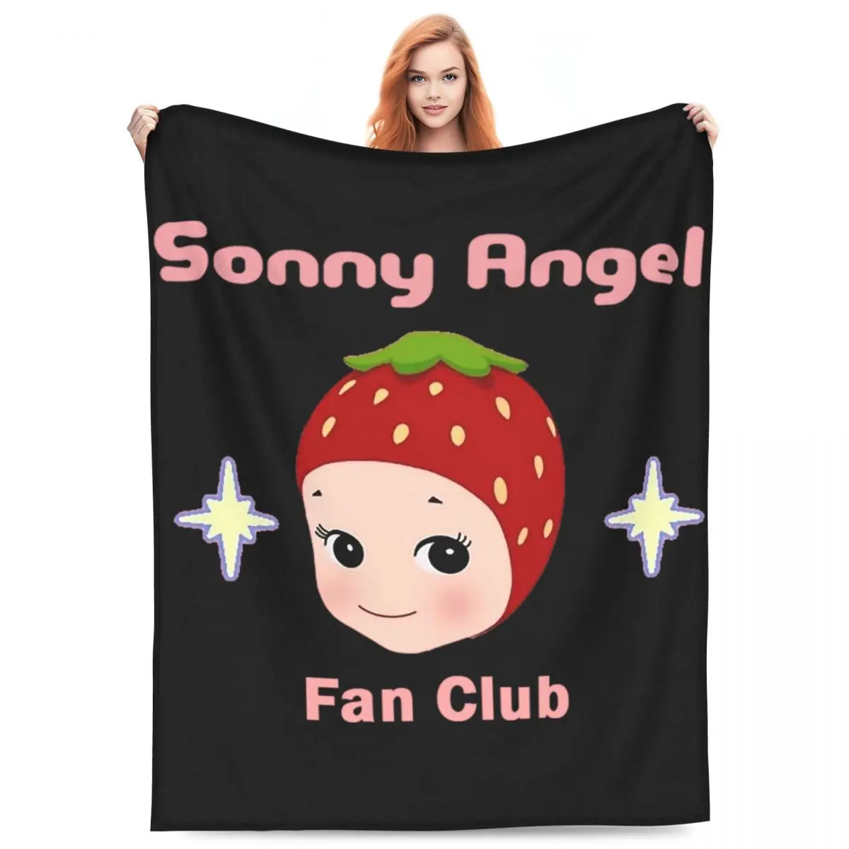 Relax Sonny Angel Blanket Merch Bed Decorative Throw Blanket Super Warm Fleece for Office