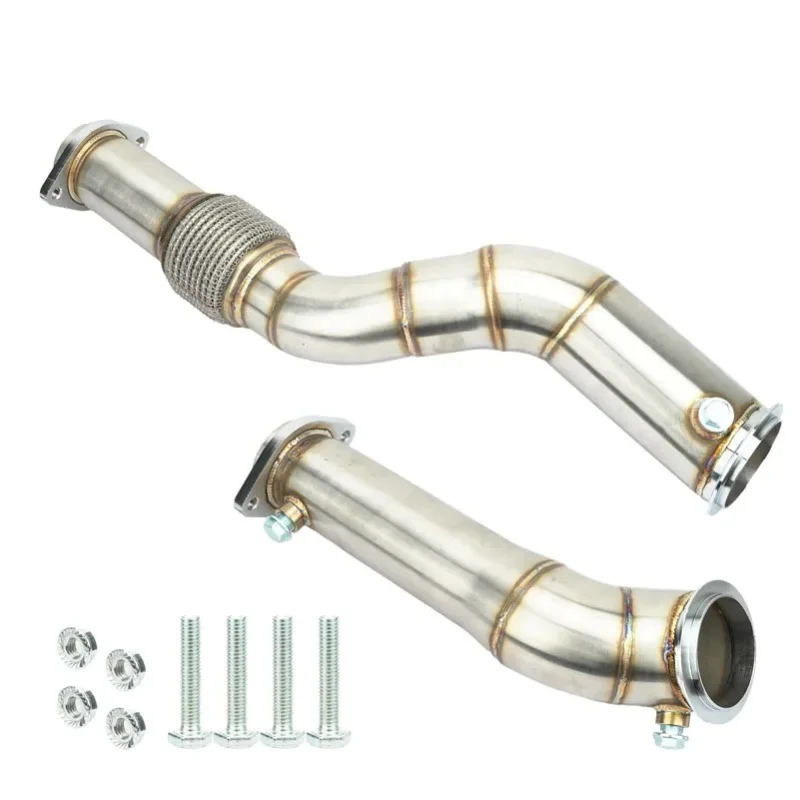 Catless Edelstahl-Abgasrohr passend für BMW S58 M3 G80 M4 G82 G83 M2 G87 2020-2023 RWD AWD Performance-Auspuffrohr