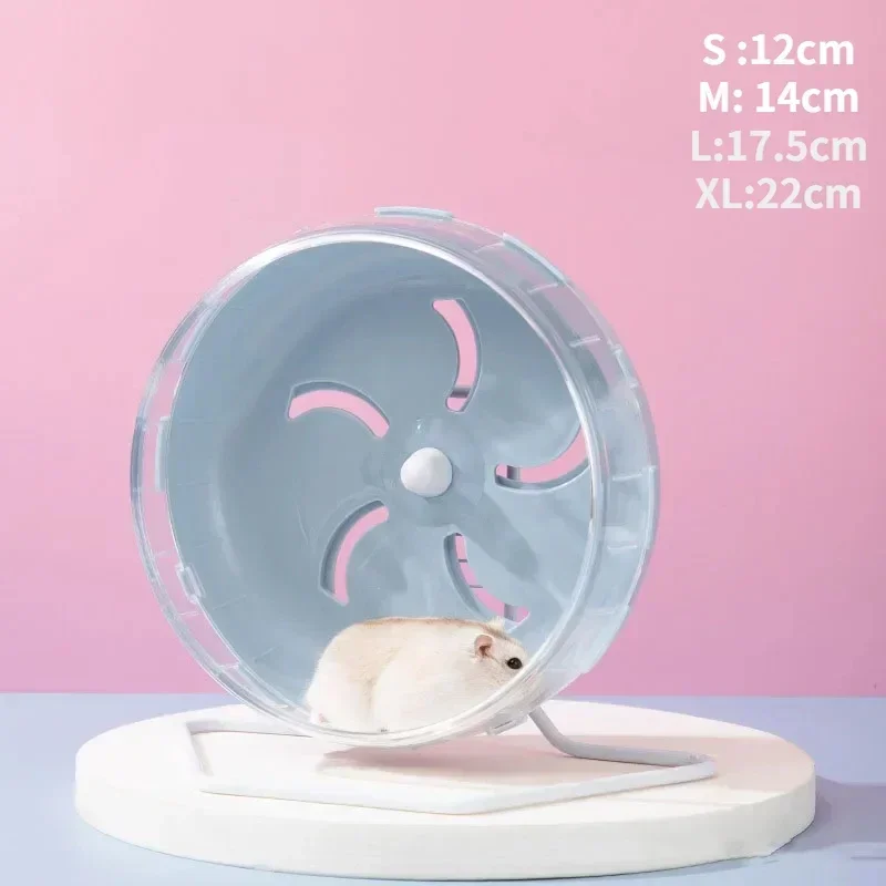 Hamster Exercise Wheel Pet Jogging Wheel Sports Running Ball Hamster Accessories Toys Small Animals Rat Chinchilla Wheel 21.5cm