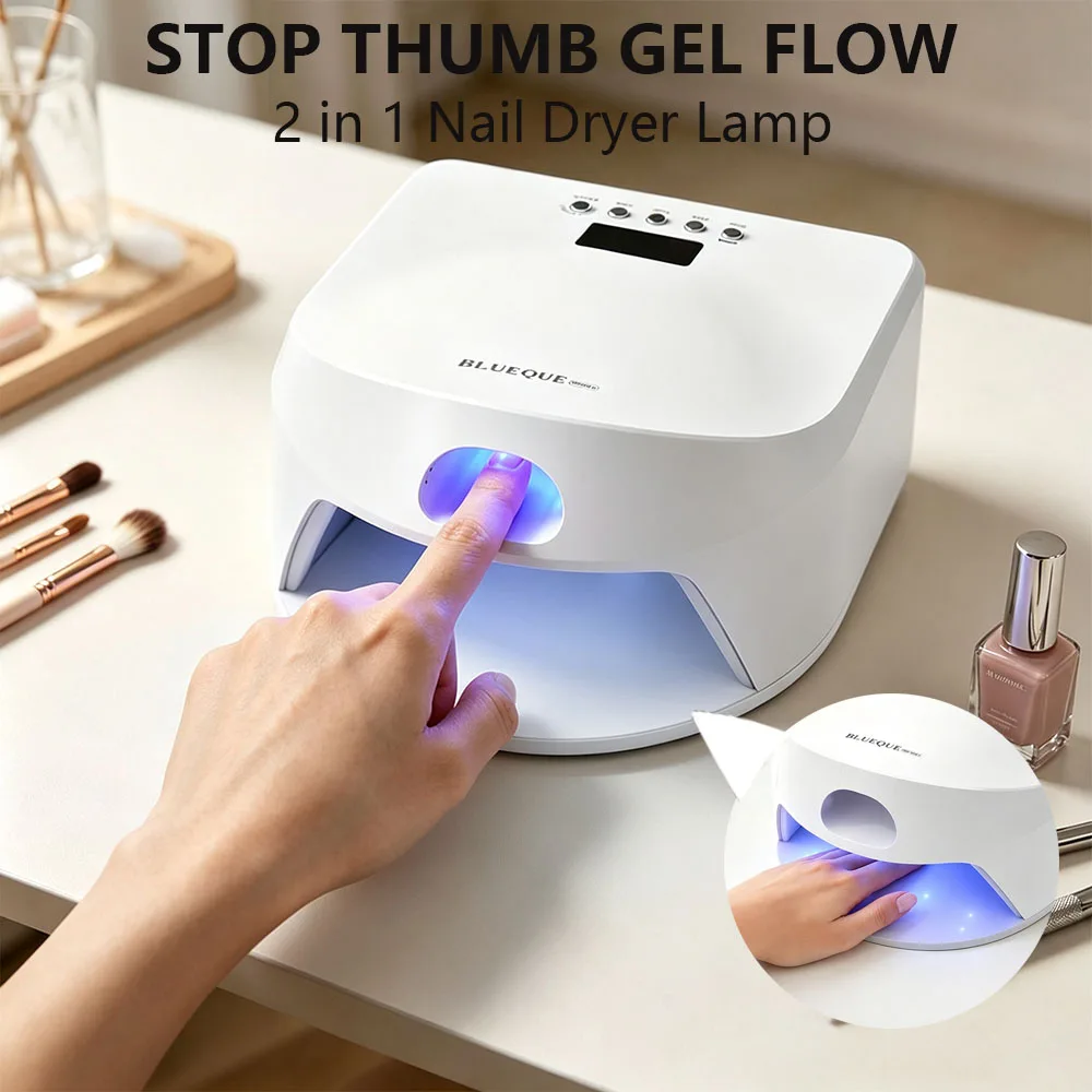 NEW UV LED Nail Lamp 57LEDS Gel Polish Curing Lamp Large Screen Smart Auto Sensor Professional Manicure Nail Equipment