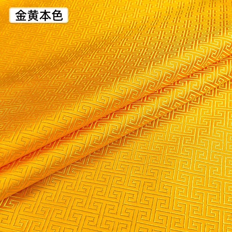 

100X75cm Home textile retro plaid brocade jacquard fabrics belongs to hand-sewn dress kimono cheongsam satin