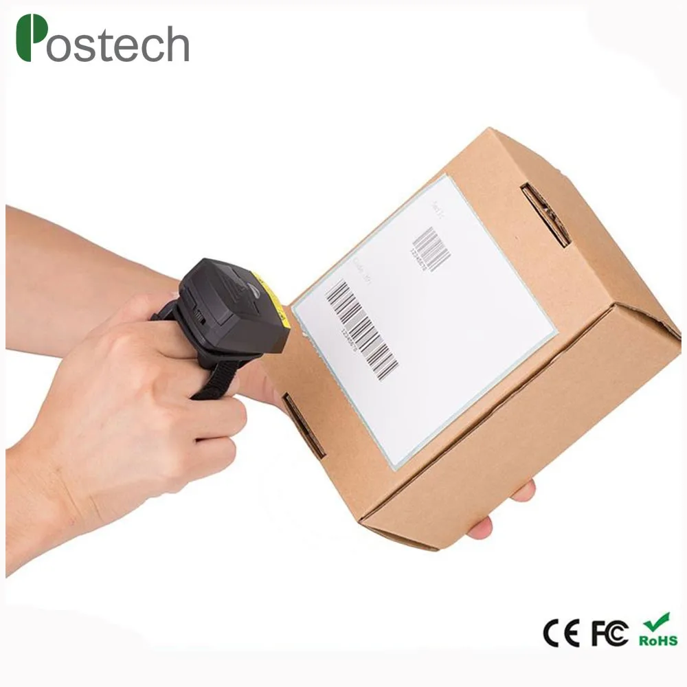 FS01 Long Range Barcode Scanner Laser Wireless Finger Ring Bar Code Reader