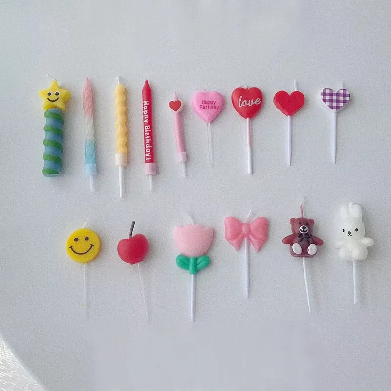 Instagram influencer cartoon birthday candles popular flower party