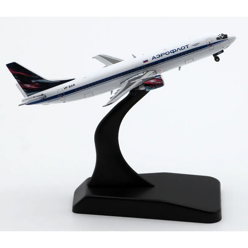 XX4976 Alloy Collectible Plane Gift JC Wings 1:400 Aeroflot Airlines Boeing B737-400 Diecast Aircraft Model VP-BAR With Stand