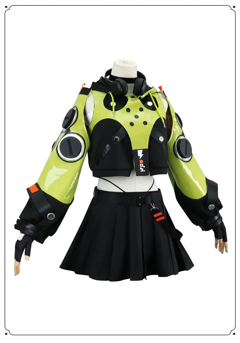 Zenless Zone Zero Cos Anby Demara, disfraz de Cosplay sin auriculares, uniforme para mujer y niña, trajes para Halloween