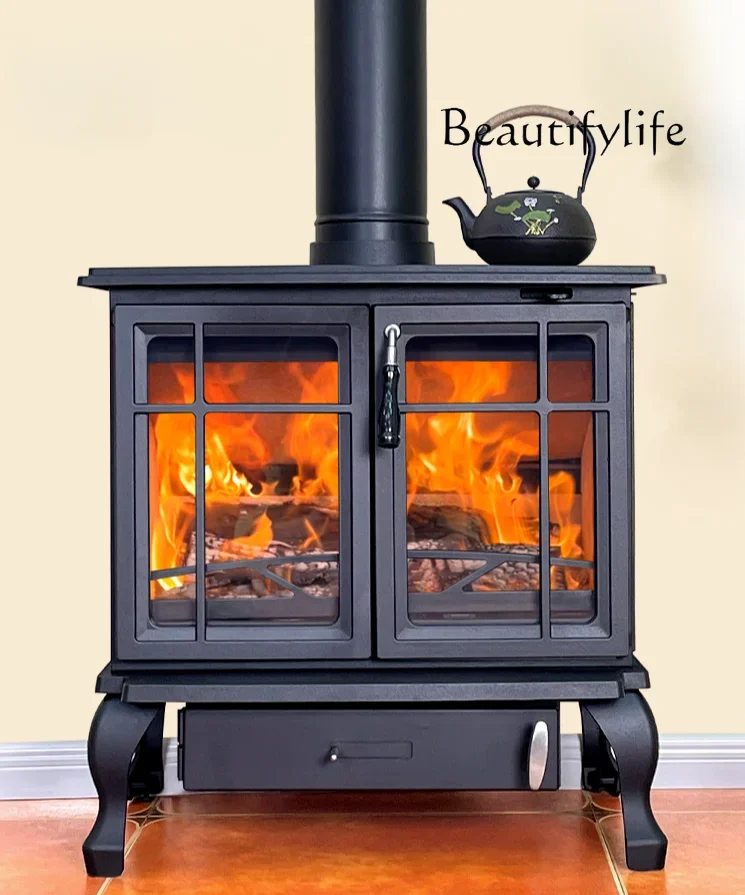 

Real Fire Fireplace Rural Heating Cast Iron Wood Burning Real Fire Wood Firewood Burning Fire Heating Fireplace