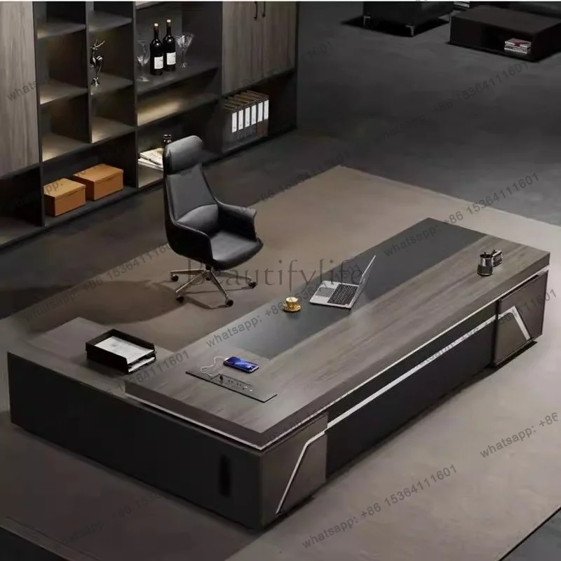 zj.Minimalist Desk Elevable Corner Computer Desks Multifunction Home Furniture Professional Office Automatic Bedroom Writing Tab
