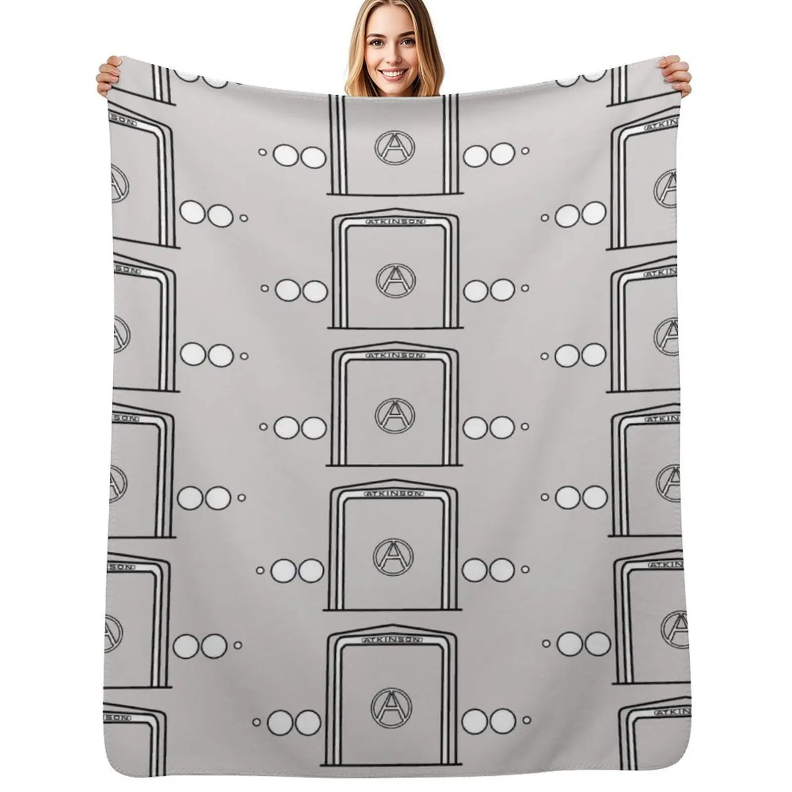 

Atkinson classic heavy lorry minimalist outline Throw Blanket Fashion Sofas Hairys Vintage Sofa Blankets