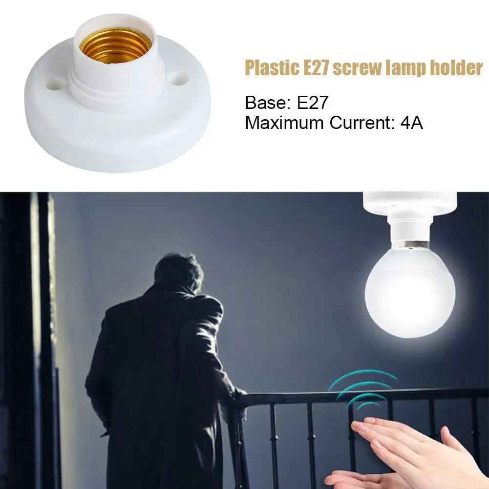 E27 Screw Cap Socket White Ceiling Lamp Holder Home Light Bulb Holder Lamp Socket Bulb Lighting Accessories