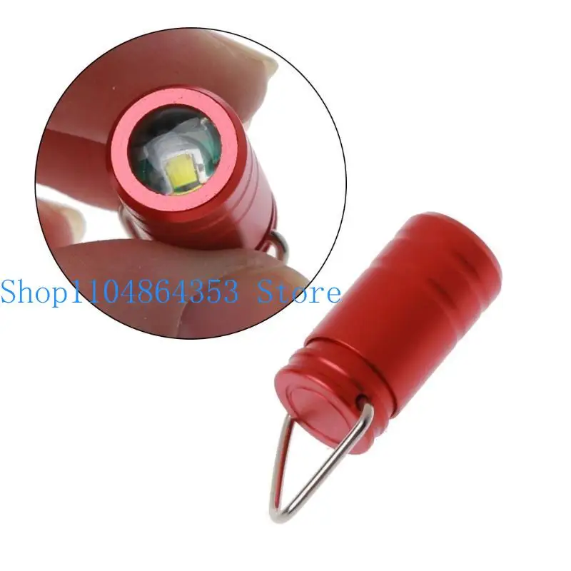 652F Durable Mini Flashlight Keyring Hanging Pendant 2 in 1 Waterproof Keychain Tools