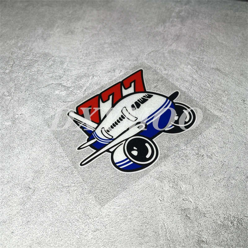 1pc 12x9.3cm Airplane & Fighter Vinyl Sticker Waterproof Decal for Motocross Motorcycle Laptop Car Window