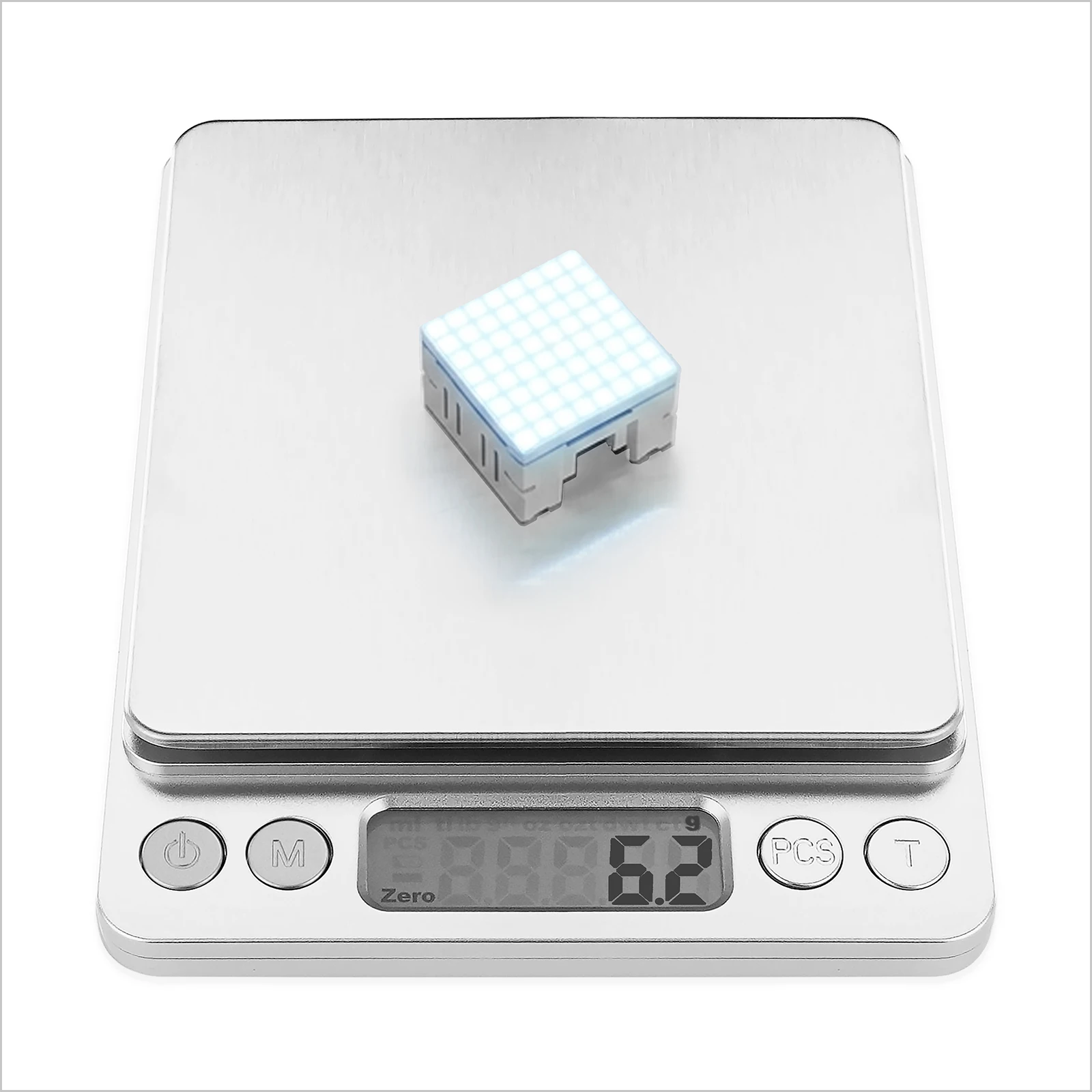 M5Stack Official Chain Mono Matrix with 8x8 LEDs-White
