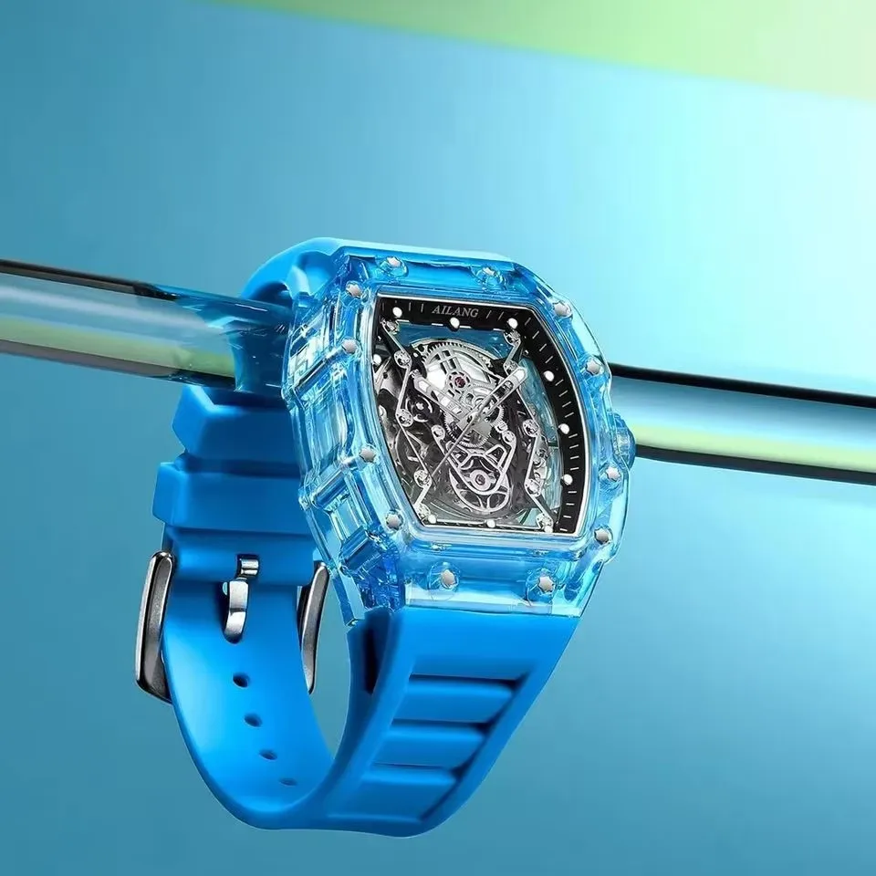 

NEW AILANG 2025 Men Waistwatch Barrel Skeleton Shape Fashion Sport Waterproof Luminous Mechanical Watches