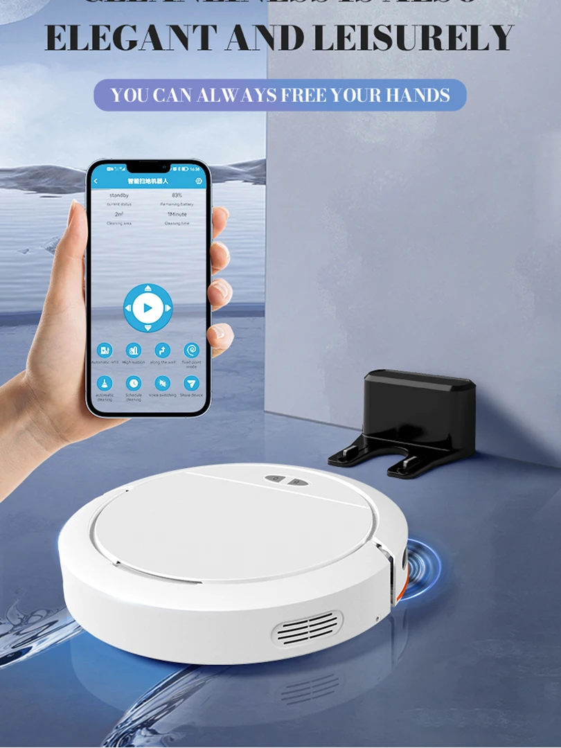 Z9 Robot Vacuum Cleaner,4000Pa Power 3 in 1 Clean Robot App Virtual Wall, Auto-Charging Smart Home Mop, Floor Washing Appliance