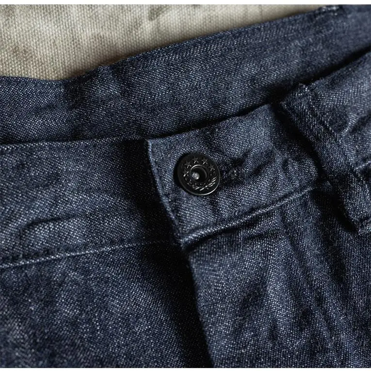 Plones resistentes de trabajo Bronson Bronson USN Dungaree Clamp Board Jeans pierna ancha corte recto Color Original pant...