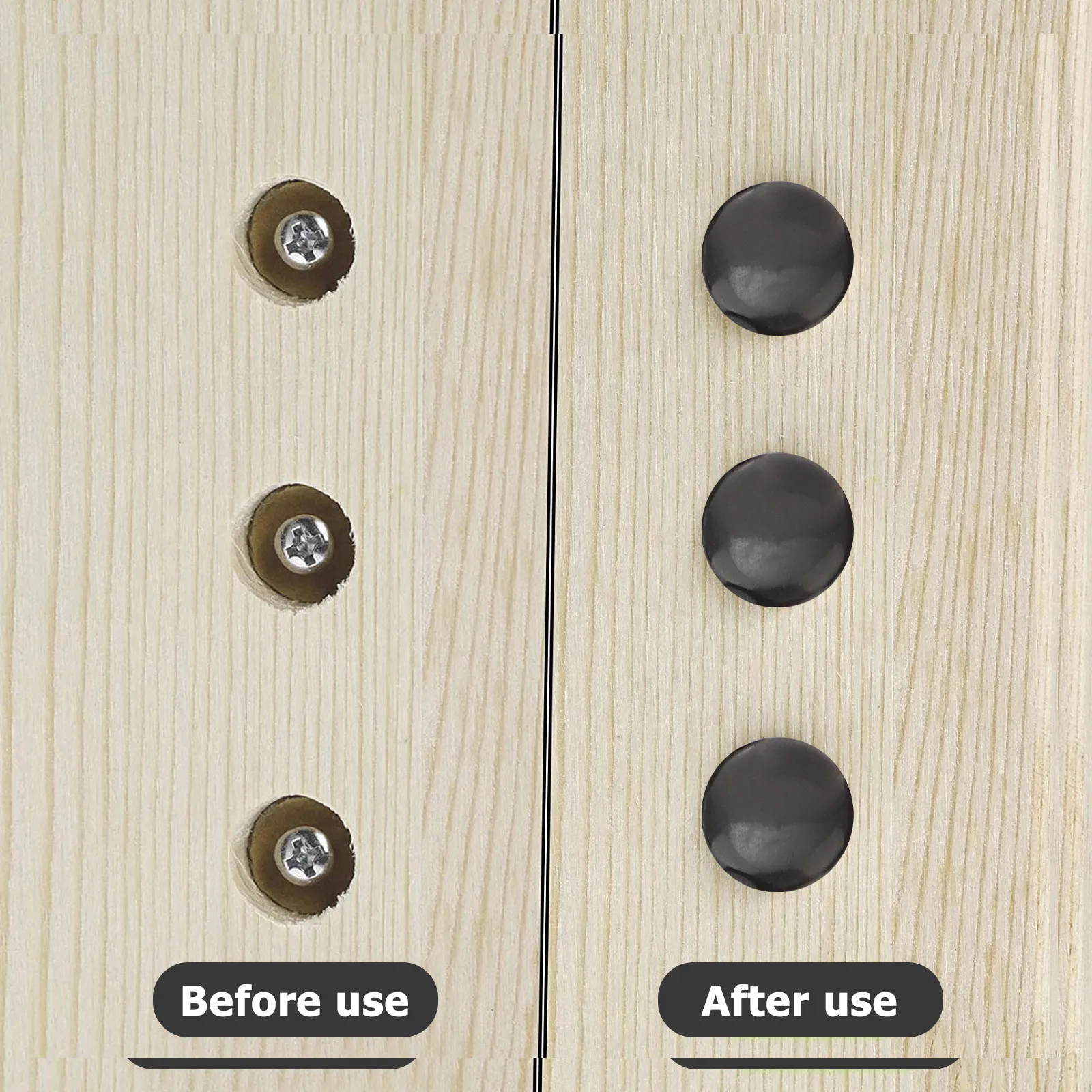 

200 шт. круглых пластиковых заглушек для мебельных ножек, столов, скамеек, барных стульев, защита для труб, защита пола, шумопоглощение, износостойкость