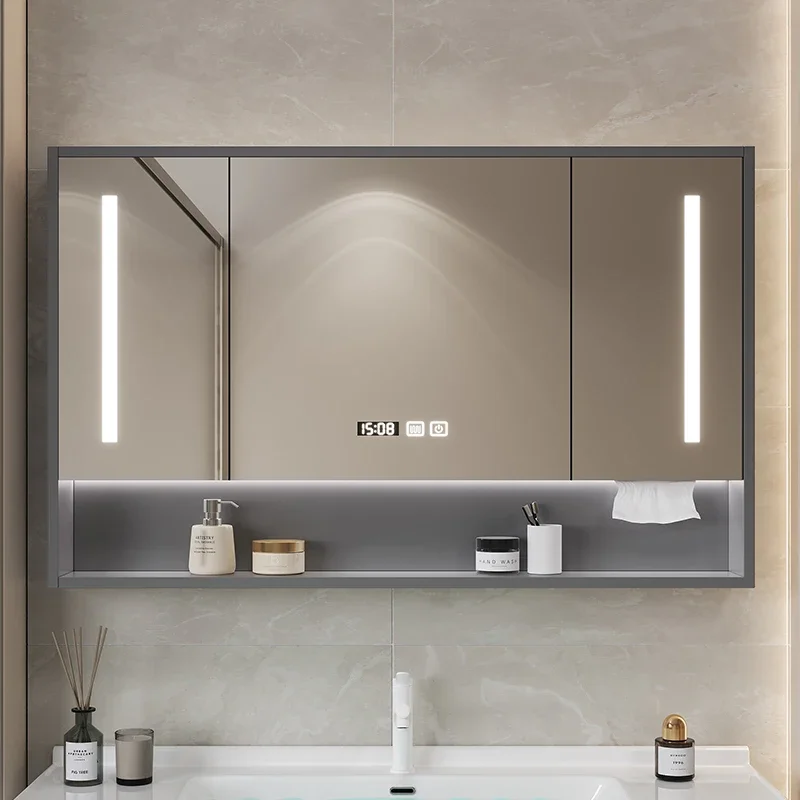 Nordic Modern Bathroom Cabinets Intelligent Multifunctional Bathroom Cabinets Defogging Home Furniture Compartiment HBMC