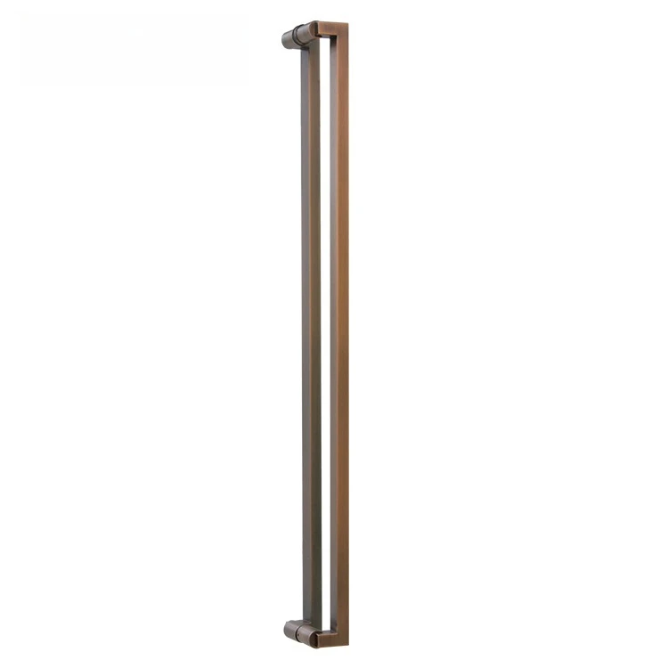 Indoor Brass Long Wardrobe Door Handle Inventory Inlet Door Handle for Kitchen Lever Glass Copper Door Handle Sliding