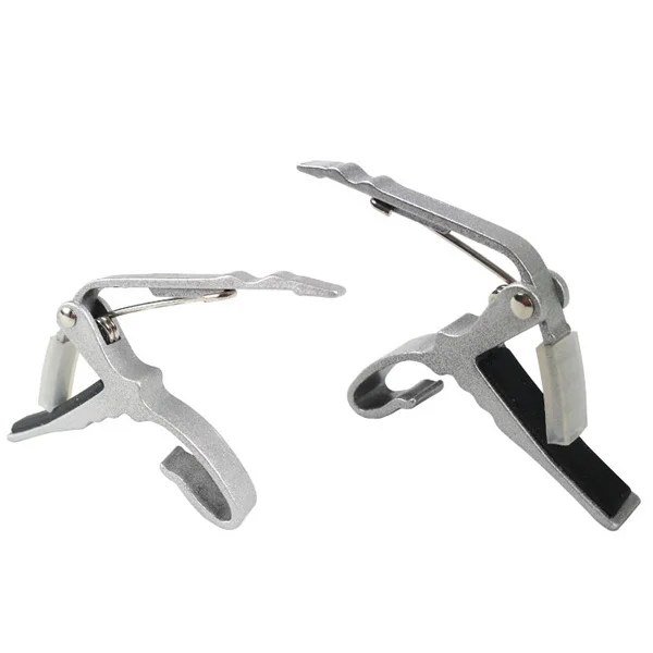 

Portable Aluminum Alloy Folk Acoustic Electric Guitar Tune Trigger Guitar Capo Key Clamp (Silver)
