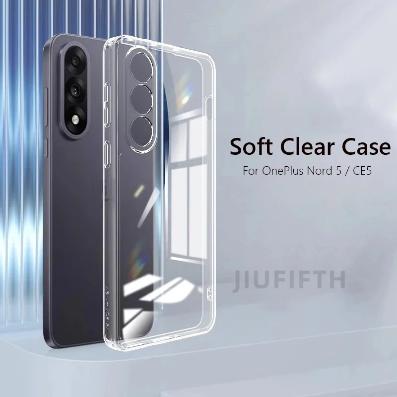 

Тонкий мягкий прозрачный чехол из ТПУ для телефона OnePlus Nord 5 Nord5 CE 5 CE5 5G для One Plus NordCE5 Cover Funda Capa Чехлы Coque Carcase