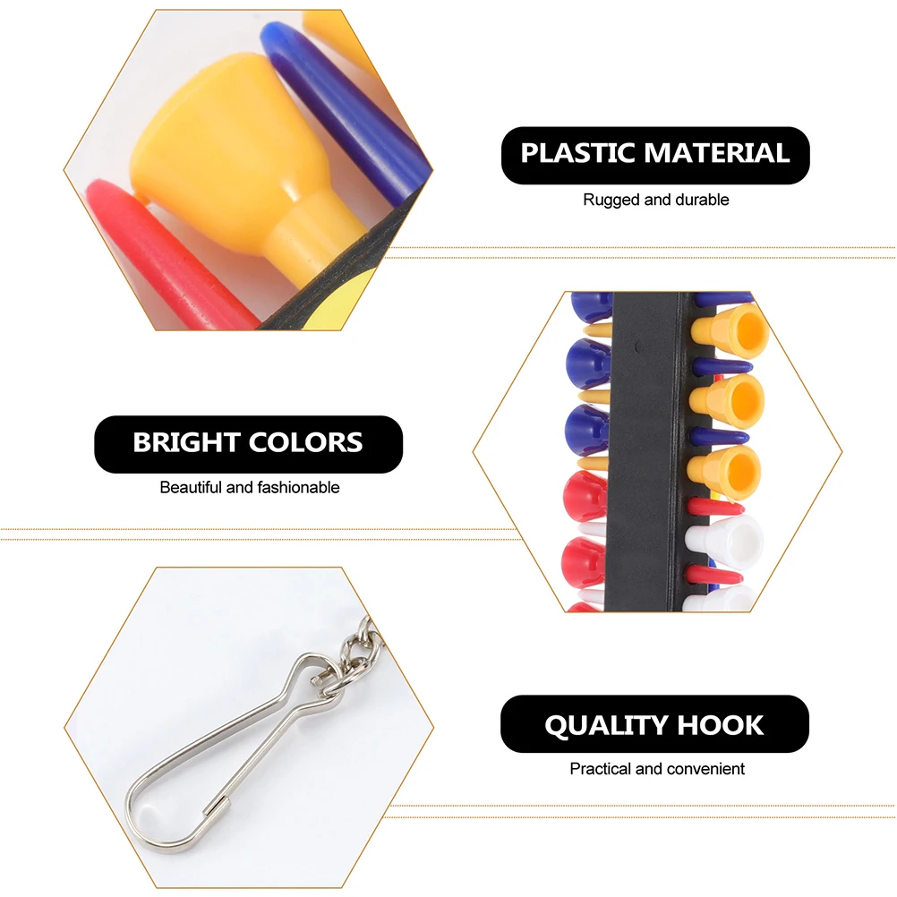 

3 Sets Golf Teg Tee Holder for Pocket Womens Accessories Gear Outdoor Organizer Supplies Tools Plastic Holders Golfers