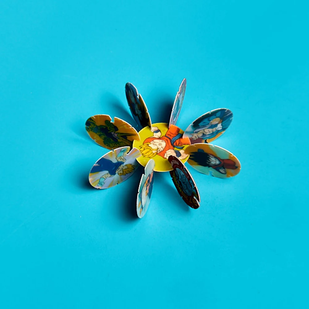 Lote De Tazos Dragon Ball Z Matutano Canecas Coleccion 10pcs Goku Voladores Holo Lenticular Anmie Shooter Jogo Brinquedos Cartão