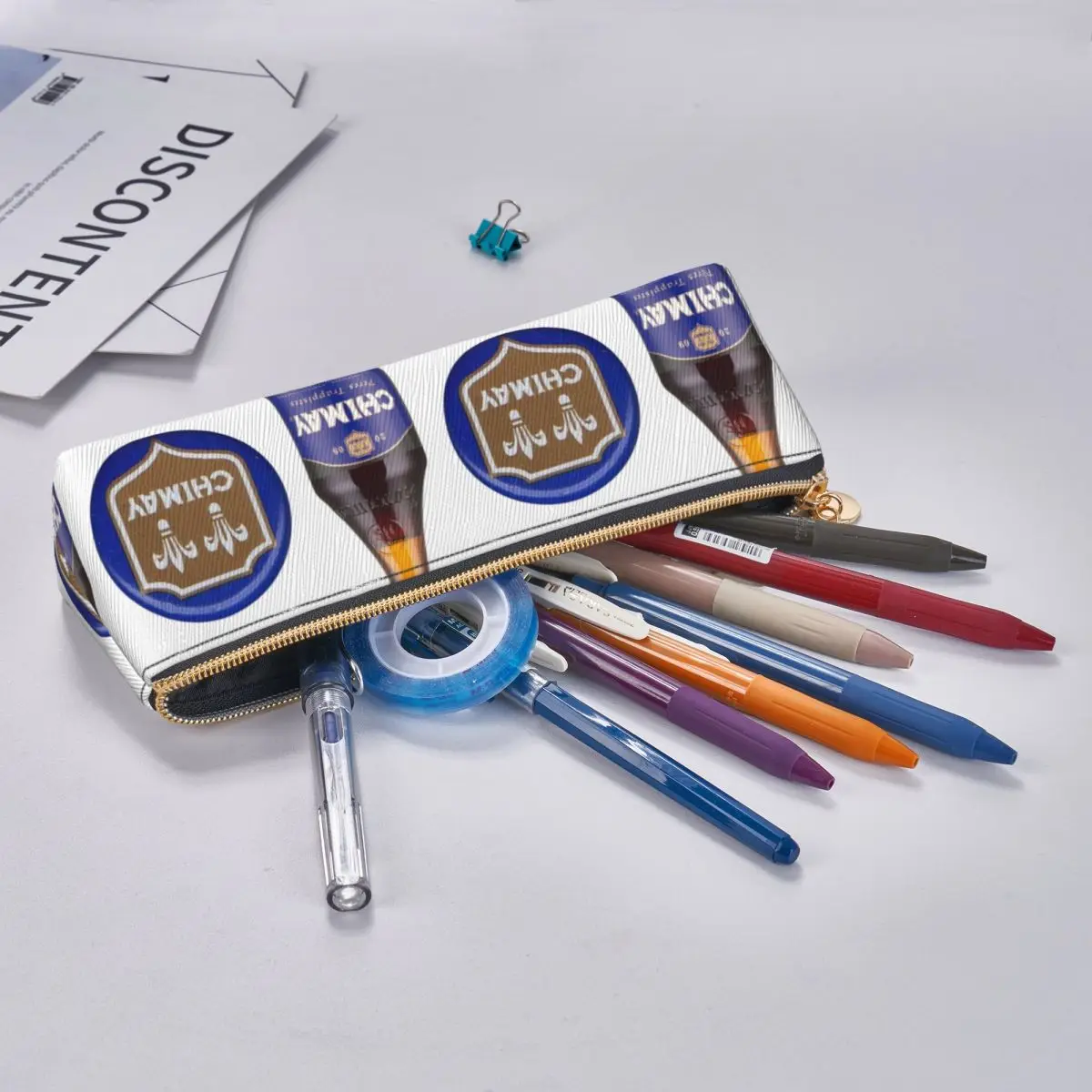 Chimay Logo Pencil Case Pencil Pouch Storage Stationery Supplies Big Capacity Pen Box Pencil Bag for Kids Gifts - view 5