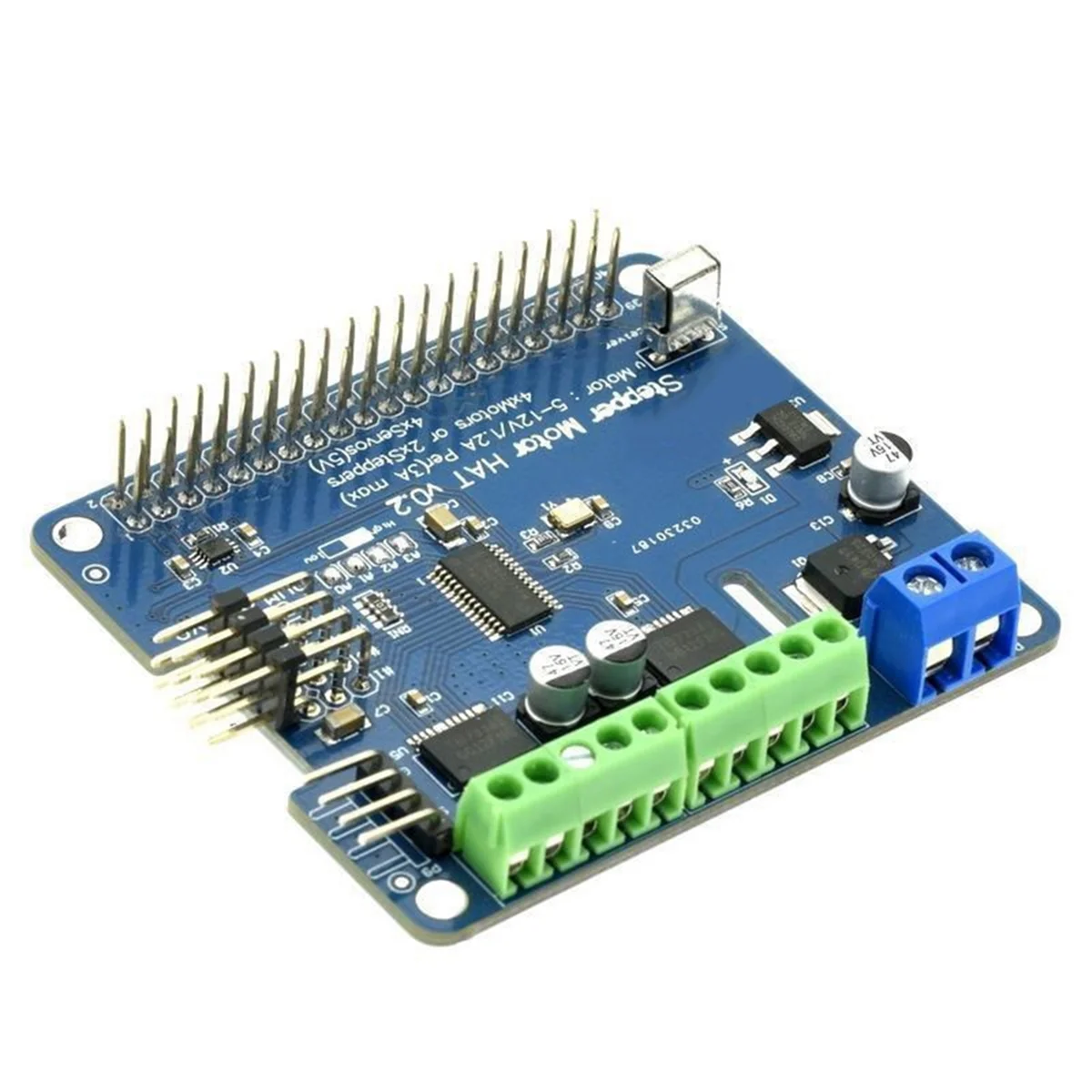 Imagem -06 - Placa de Expansão Robô Stepper Motor Servo para Raspberry pi 3b 3b Mais Hat V0.2