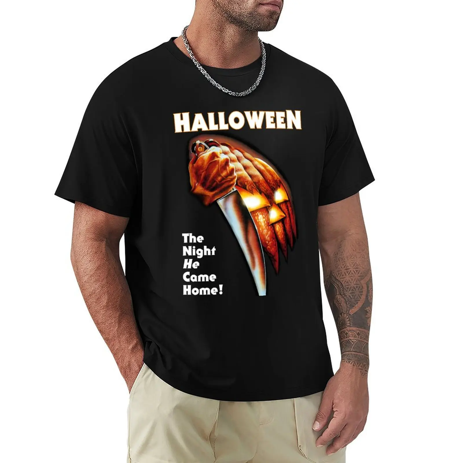 

HALLOWEEN T-Shirt fashion shirts summer 2025 Men's cotton t-shirt