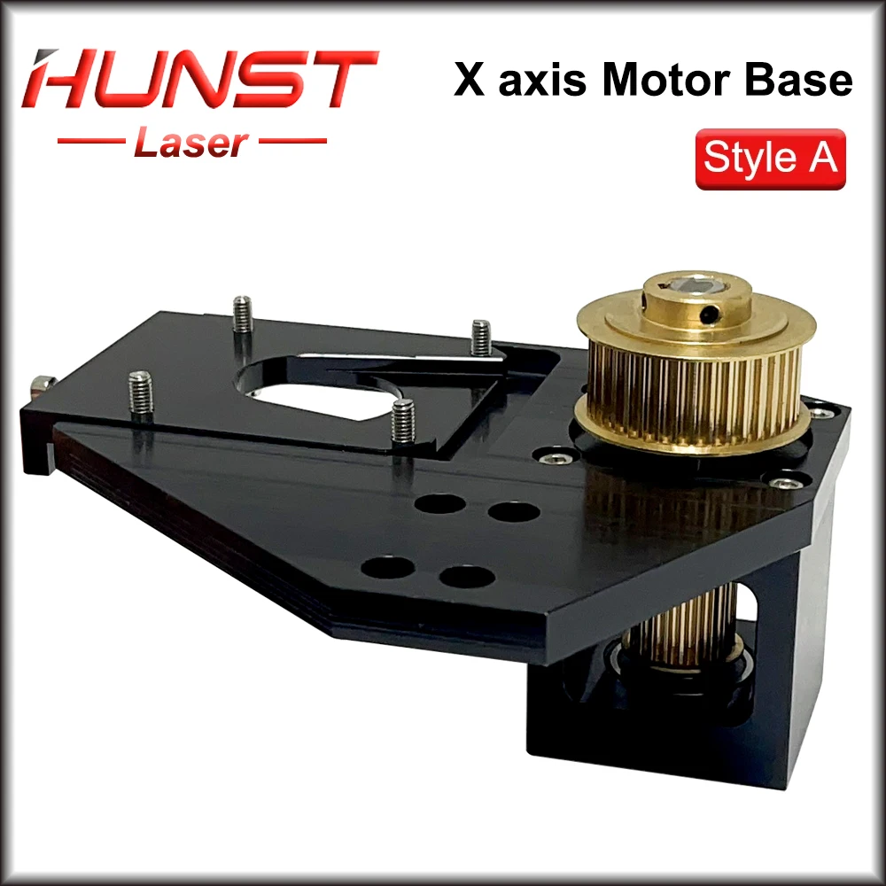 Hunst X-axis Motor Seat, Stepper Motor Reducer Nema20 38-Teeth for CO2 Laser Cutting and Engraving Machine