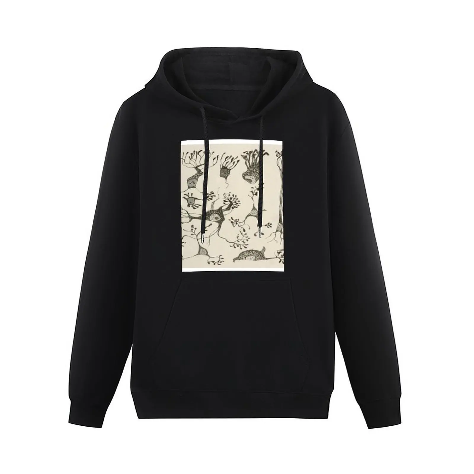 Vintage Neuron Cells Pullover Hoodie men's winter sweater aesthetic clothing tracksuit