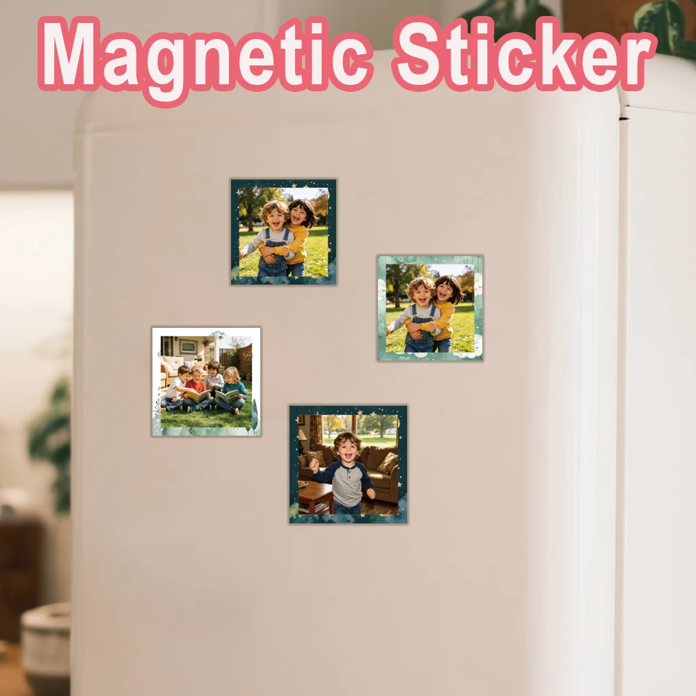 1pc Lovely family Customized Photo Fridge Magnets Custom Fridge Magnet For Your Photos Custom Fridge Magnet For Your Photos 
