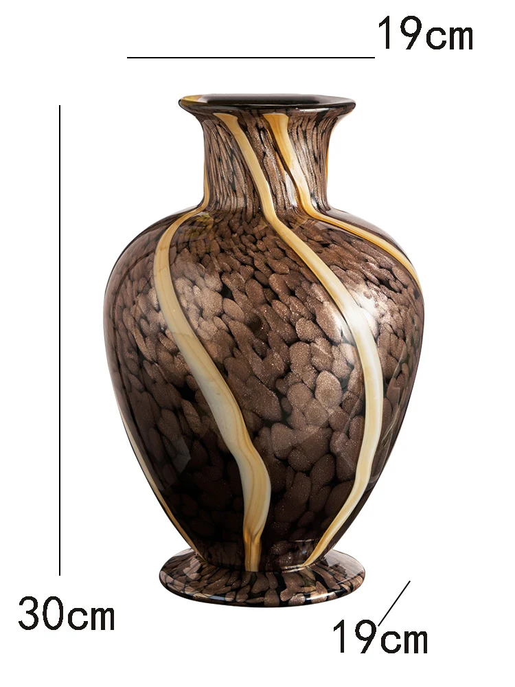 Gilt Thin Mouth Long Neck Vase Glass Vase Showroom Soft Furnishings Villa Dynasty Aesthetics Floral Vases Vase Ornaments