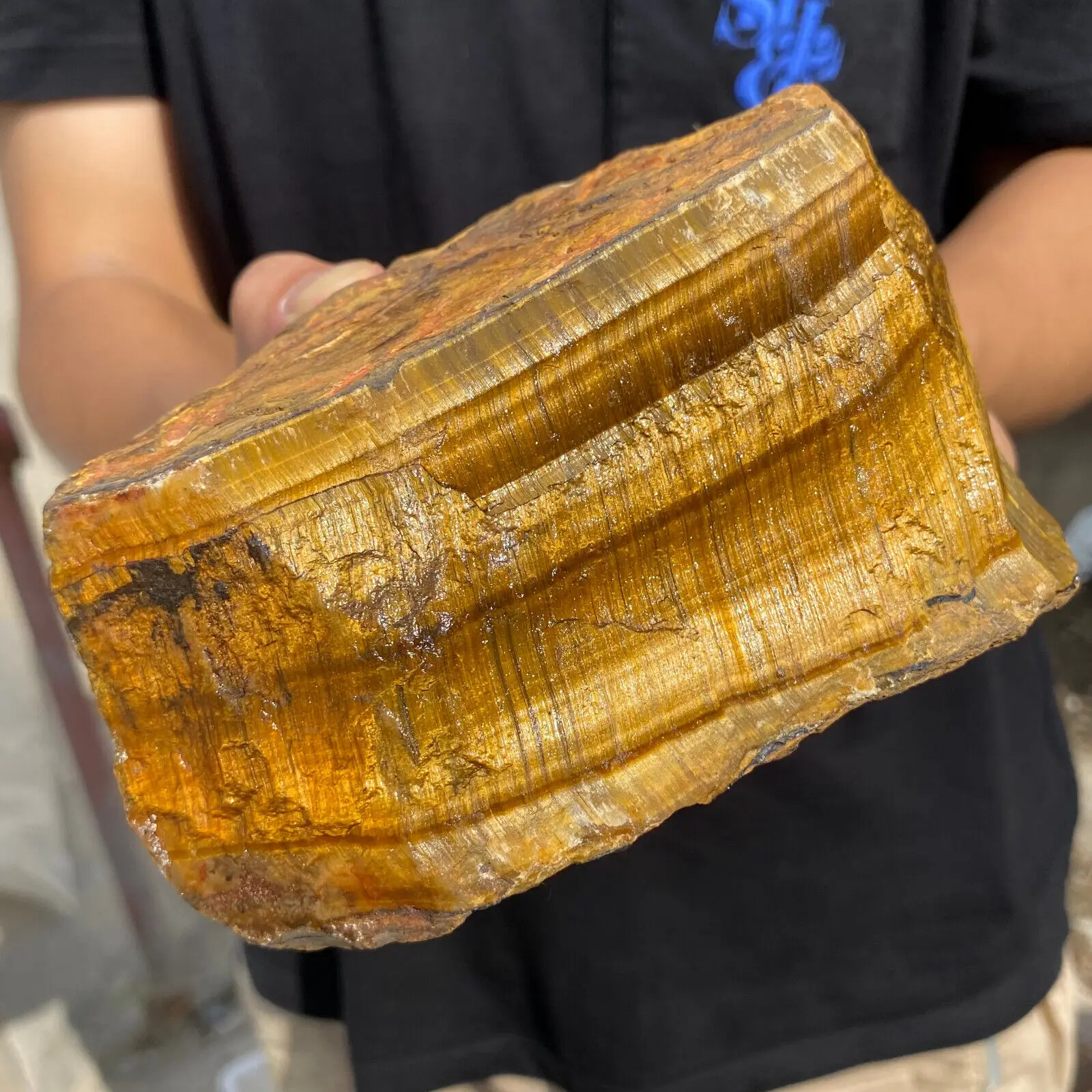 

Натуральный камень тигрового глаза, необработанная руда, Кристальный кварц, минеральный образец, восстанавливающие размагниченные украшения рейки