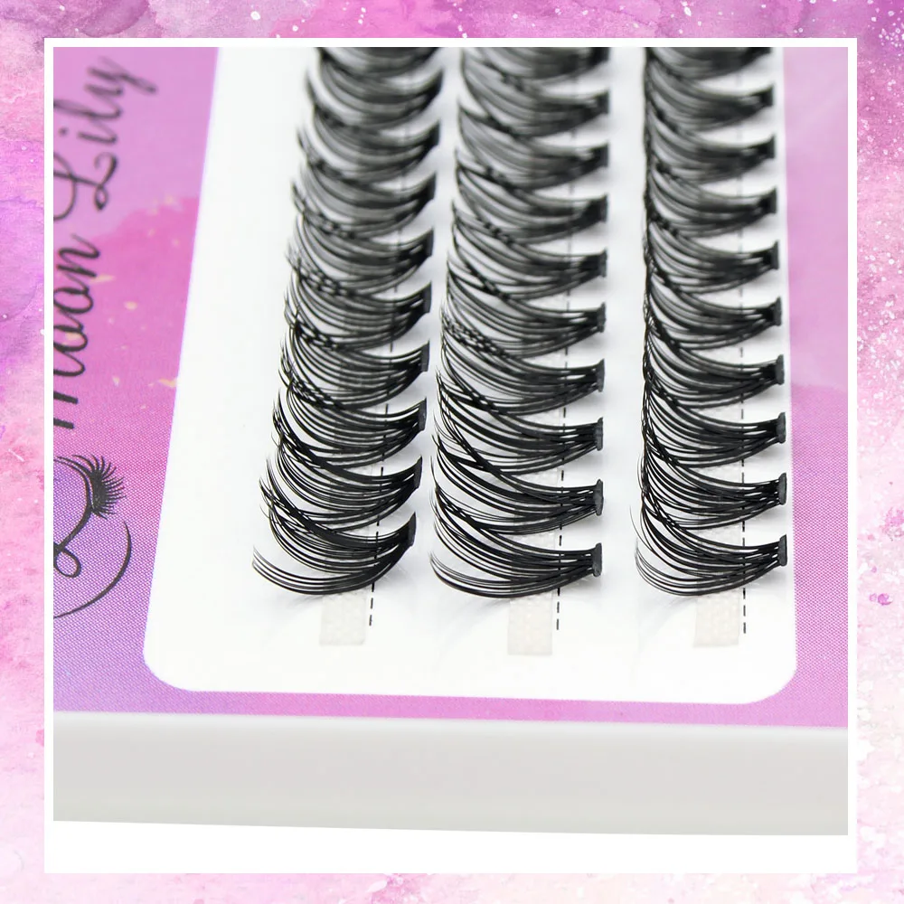 Moonlily Professional 20D 30D Single Cluster Mink Eyelashes Extension 3D Volume Effect Natural Soft Makeup Grafting Faux Lashes