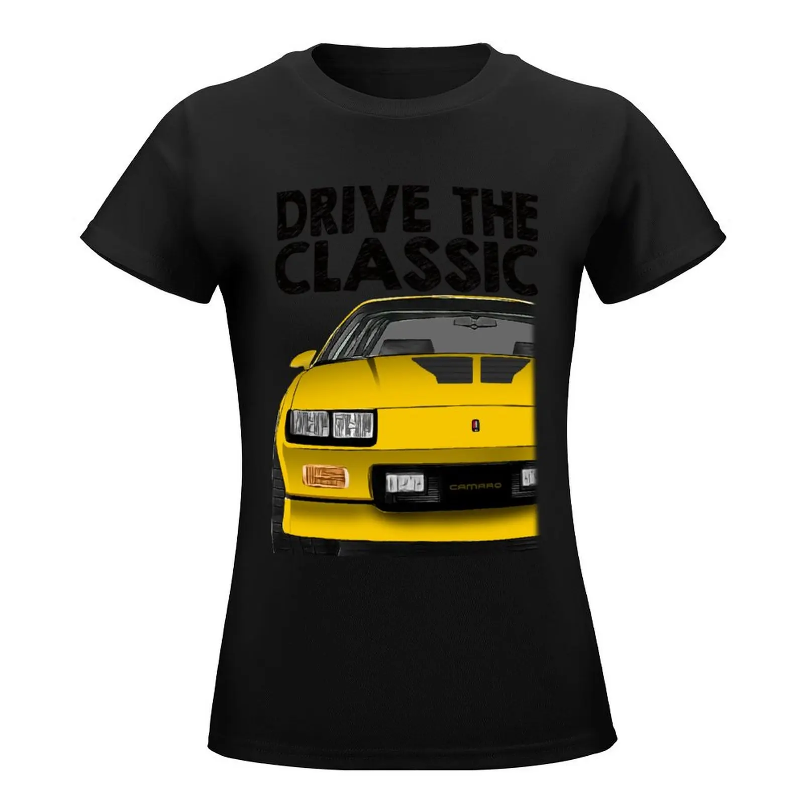 85-90 Camaro Iroc-Z Yellow T-Shirt plain plus size tops tops Women t shirt