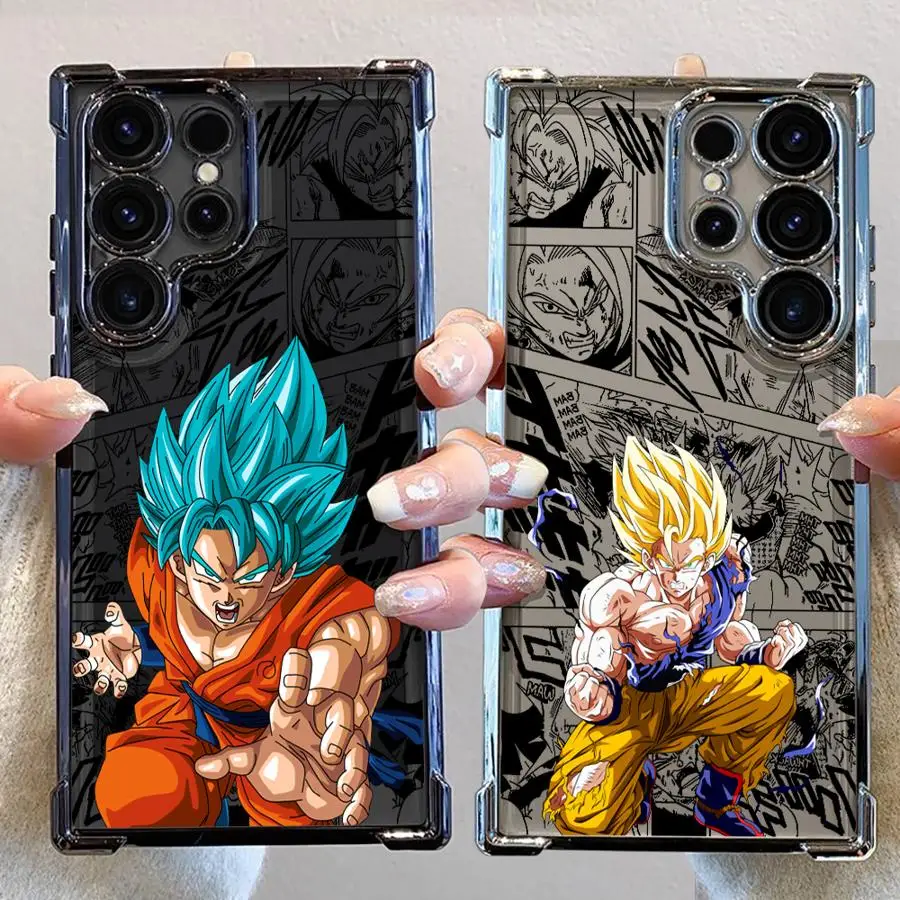 Funda de teléfono con funda suave de Anime Dragon Ball para Samsung Galaxy S21 Plus S24 S23 S20 FE S22 Ultra S25 Edge
