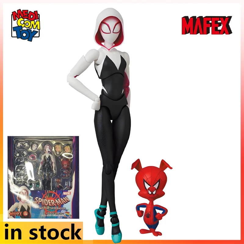 メディコムトイ MAFEX 完成品可動シリーズ スパイダーマン: パラレルユニバース アニメアクションフィギュアモデルおもちゃ友人へのギフト