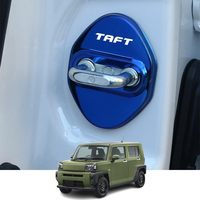 4pcs Car Exclusive Stainless Door Lock Cover Protective Buckle Cover Rust Proof Latch Stop for Daihatsu Taft TAFT LA