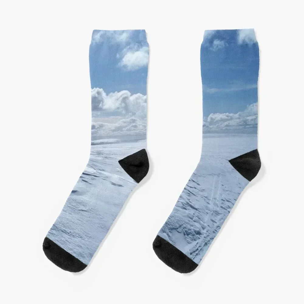 

Sunny winter day Socks retro funny gifts hiking Male Socks Women's