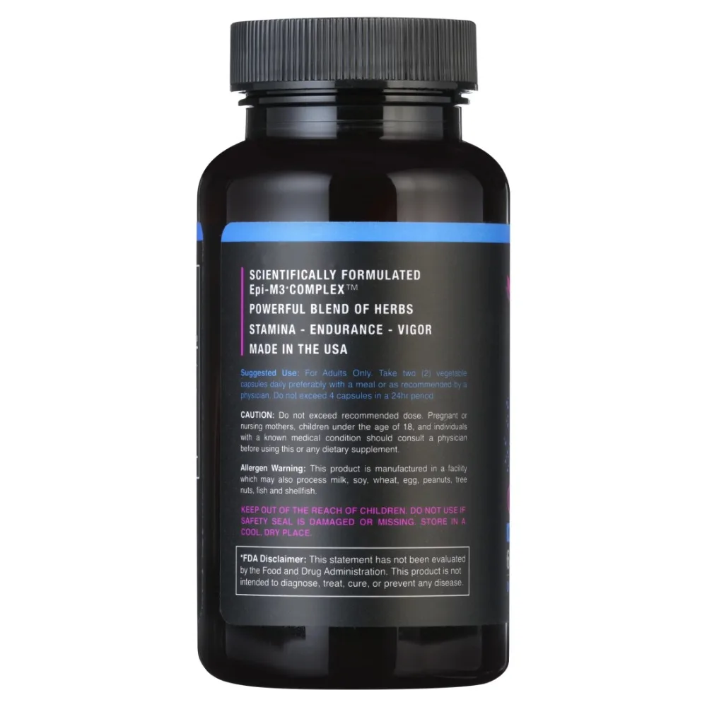Enhancement Supplement for Men and Women, 60 Capsules, Energy Support - Image 2