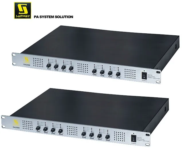 

DA2008 3600W 8 Channel Class D Professional Stage Amplifier