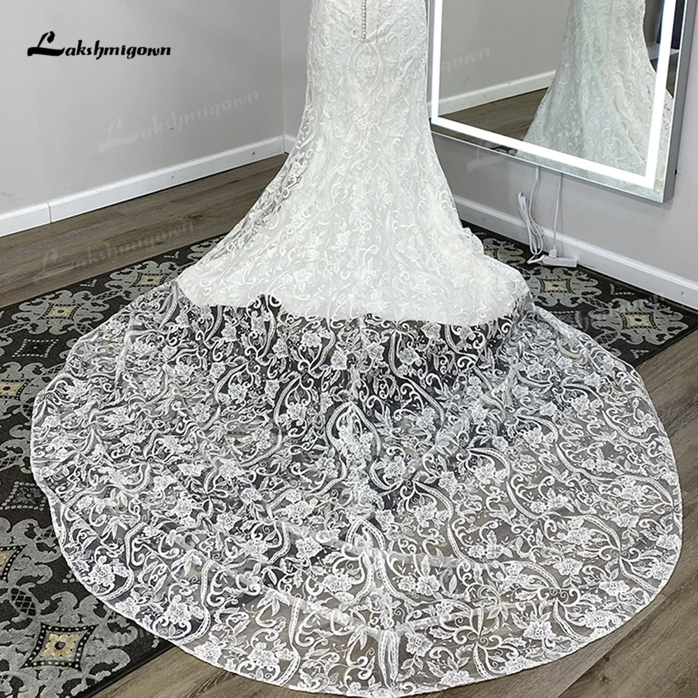 Robe de Mariée Sirène en Dentelle avec Traîne pour Femme, Style Boho, Sexy, Éducative, 2025