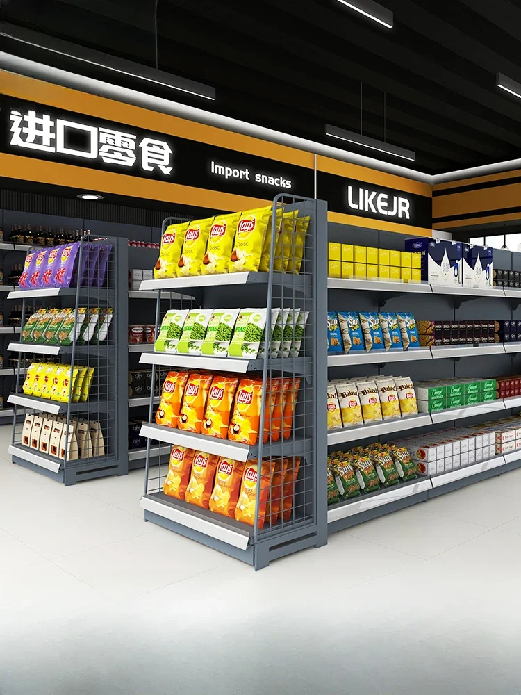 

Supermarket shelves display racks convenience store general merchandise stationery shelves multi-layer