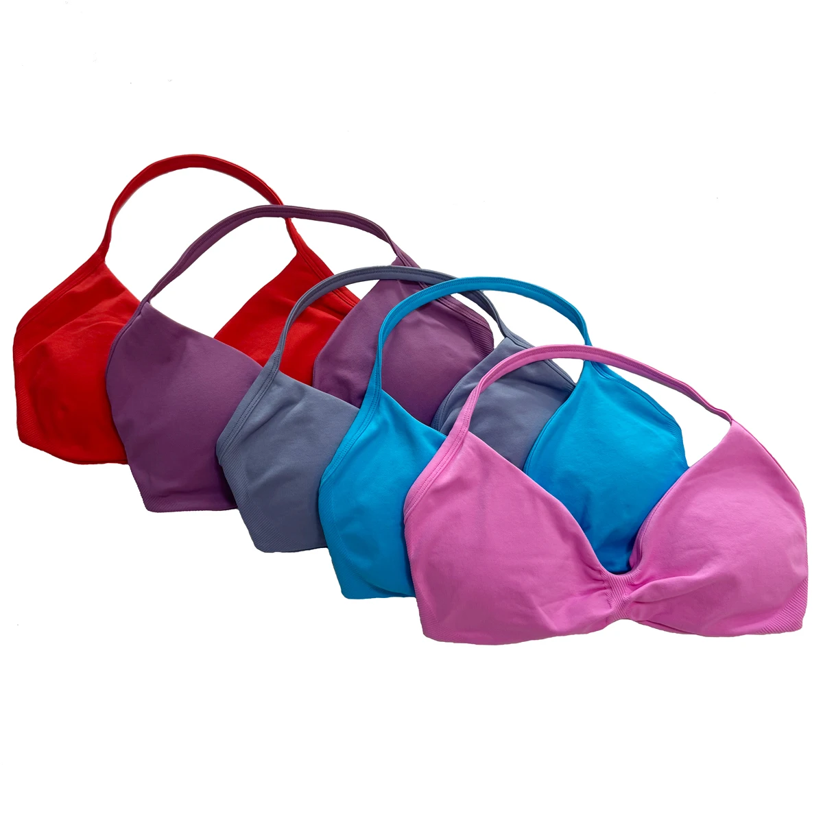 حمالة صدر بدون شعار Strappy للنساء حمالة صدر رياضية بدون ظهر بدون خياطة لصالة الألعاب الرياضية حمالة صدر قصيرة داعمة للضوء حمالة صدر لليوجا #6