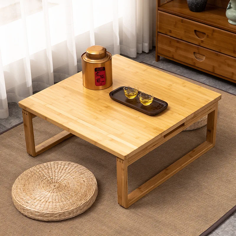 Foldable square kang several thickened Japanese tatami table household low dining table bay window small coffee table  low table