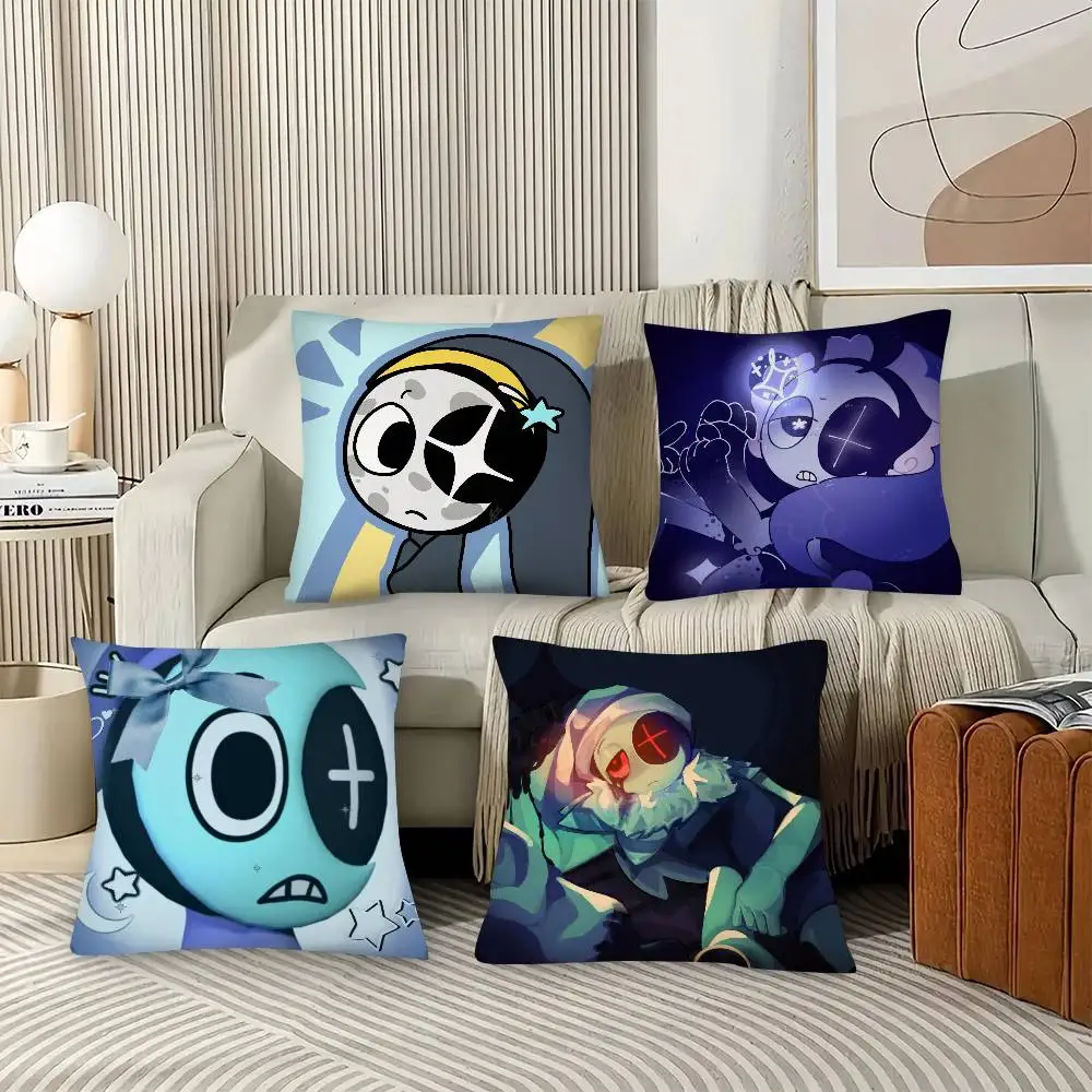 1pc Dandys W-World Goob Bassie Astro Pillow Case Fashion Square Pillowcase Bedroom Sofa Room Ins Decoration Leisure