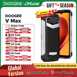 World Premiere DOOGEE V Max 5G Rugged Phone 22000mAh 12GB+256GB Cellphone 108MP Camera Phone 120Hz Dimensity 1080 Hi-Res