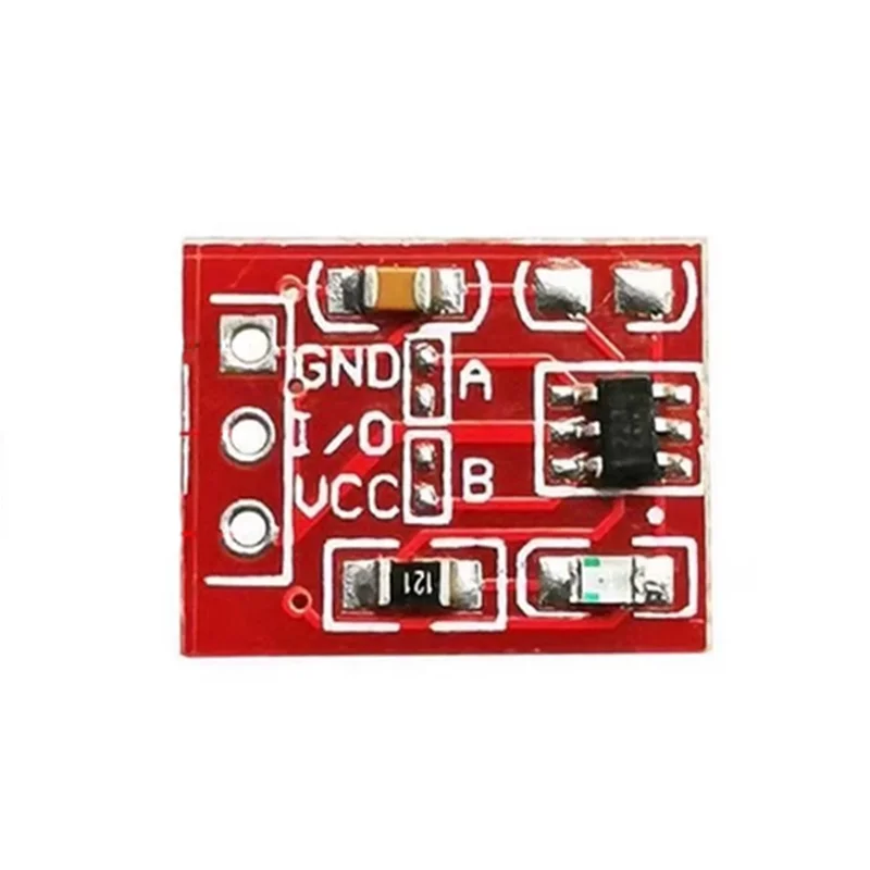 10PCS TTP223 touch key module induction switch self-locking point action capacitive switch single-channel transformation