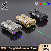 WADSN Tactical Airsoft NGAL Simple Version Red Dot Green Blue Indicator White LED Light Fit 20mm Rail Hunting Weapon Gun Laser